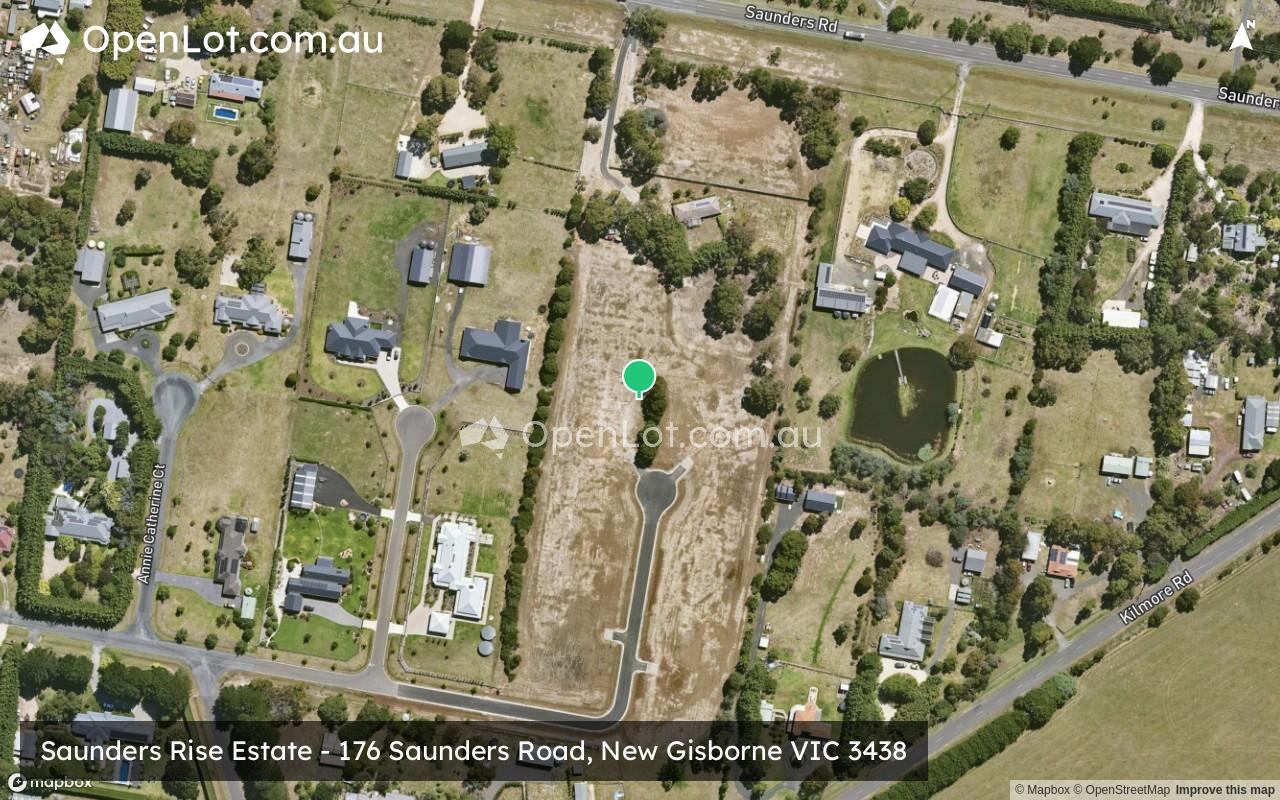 Satellite image for Saunders Rise Estate - 176 Saunders Road, New Gisborne VIC 3438