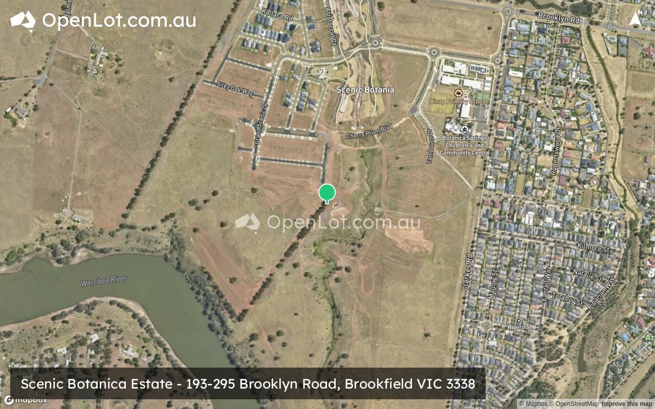 Satellite image for Scenic Botanica Estate - 193-295 Brooklyn Road, Brookfield VIC 3338