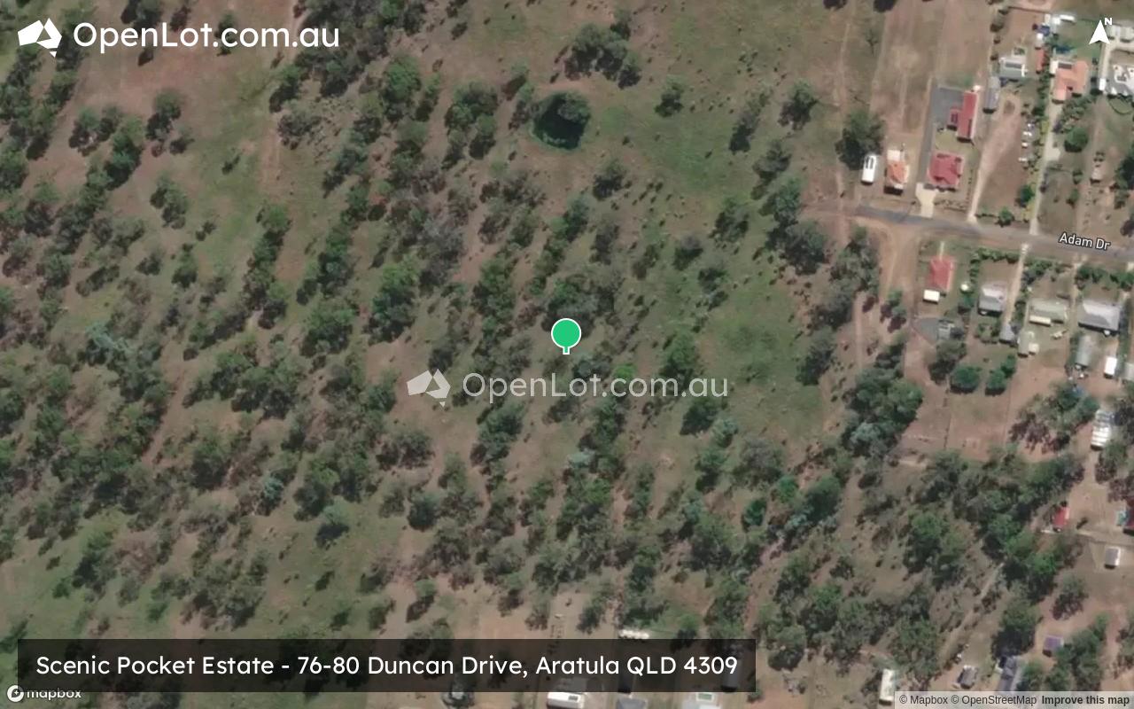 Satellite image for Scenic Pocket Estate - 76-80 Duncan Drive, Aratula QLD 4309