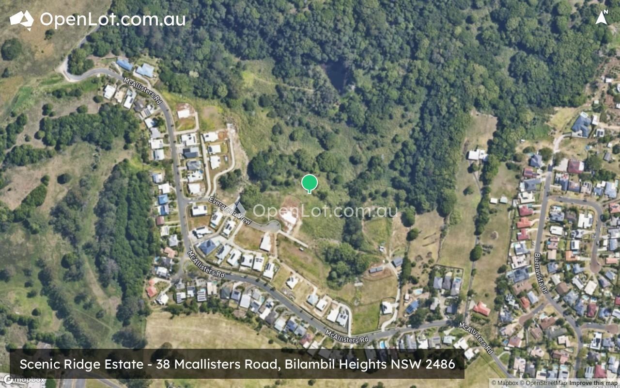 Satellite image for Scenic Ridge Estate - 38 Mcallisters Road, Bilambil Heights NSW 2486