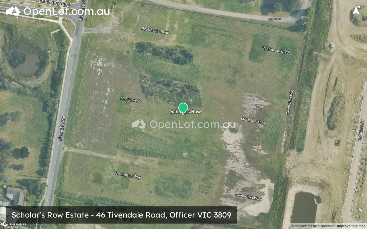 Satellite image for Scholar’s Row Estate - 46 Tivendale Road, Officer VIC 3809