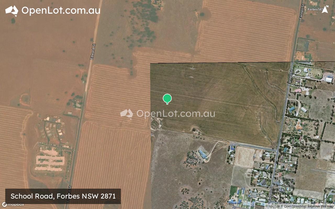 Satellite image for School Road, Forbes NSW 2871