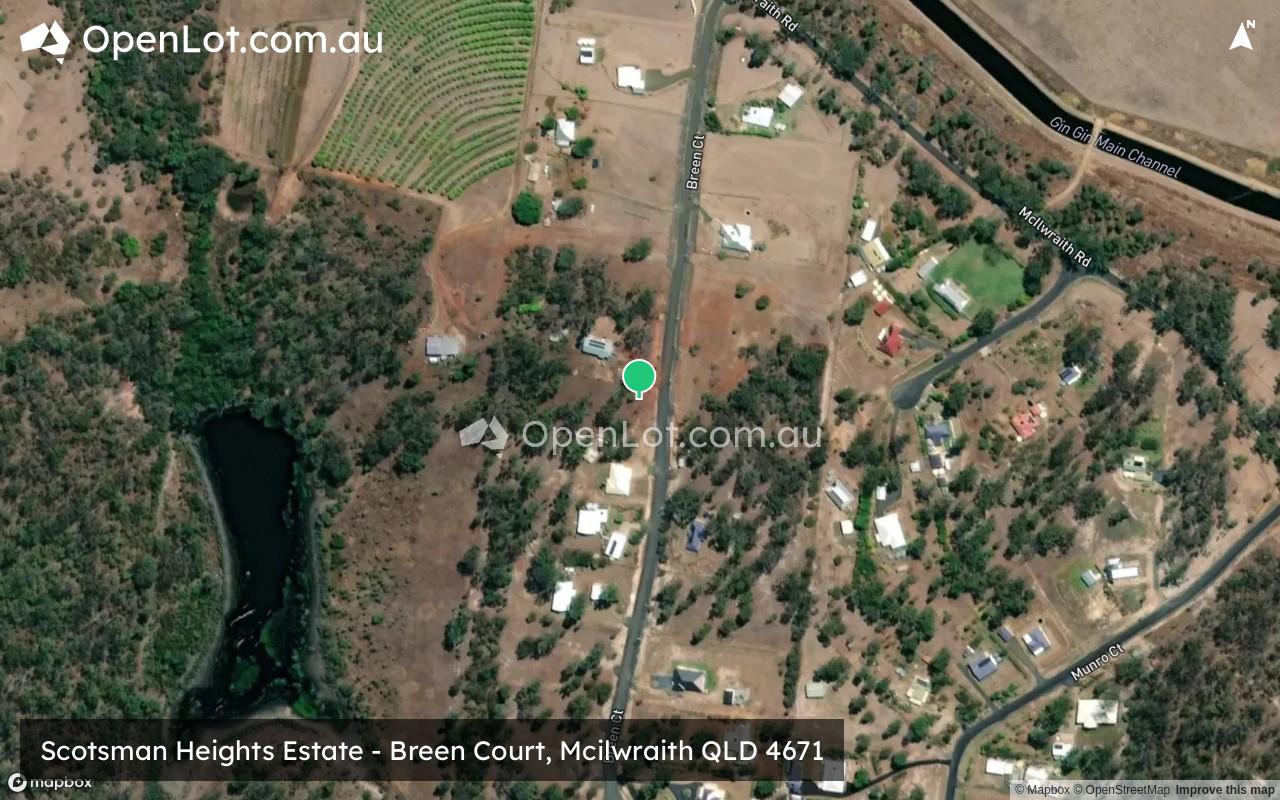 Satellite image for Scotsman Heights Estate - Breen Court, Mcilwraith QLD 4671