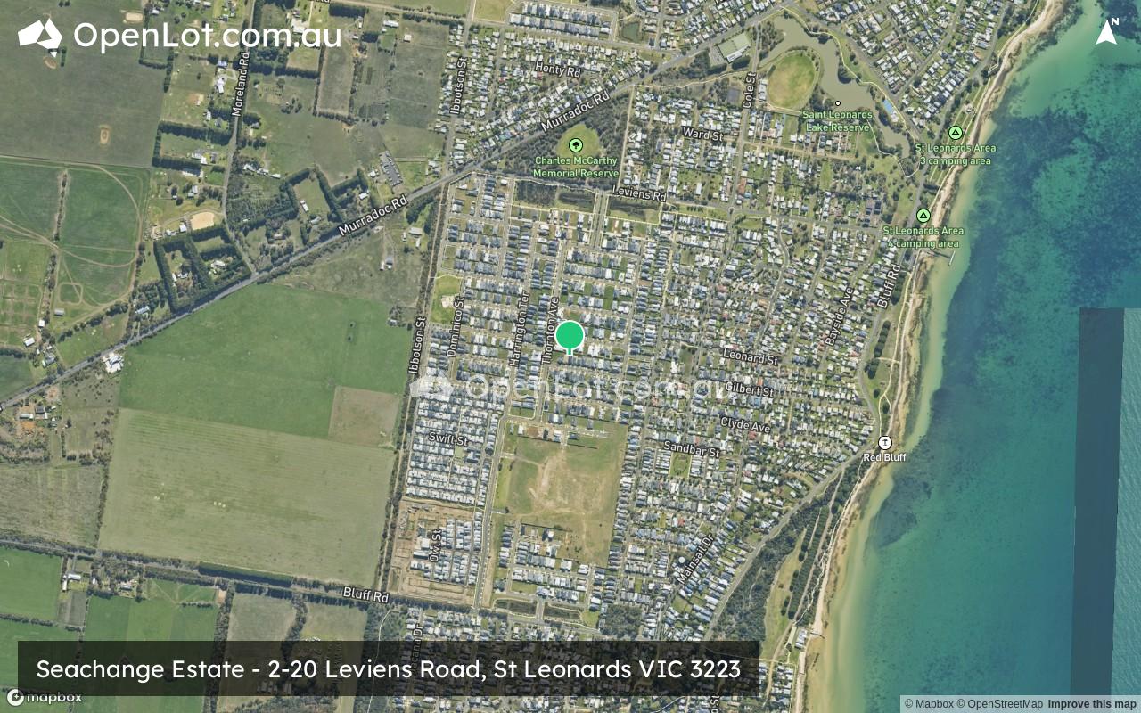 Satellite image for Seachange Estate - 2-20 Leviens Road, St Leonards VIC 3223