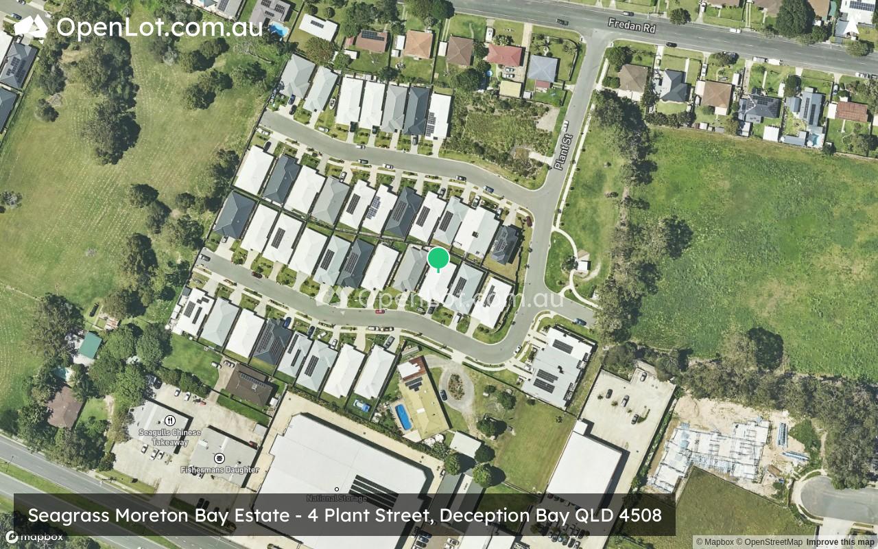 Satellite image for Seagrass Moreton Bay Estate - 4 Plant Street, Deception Bay QLD 4508