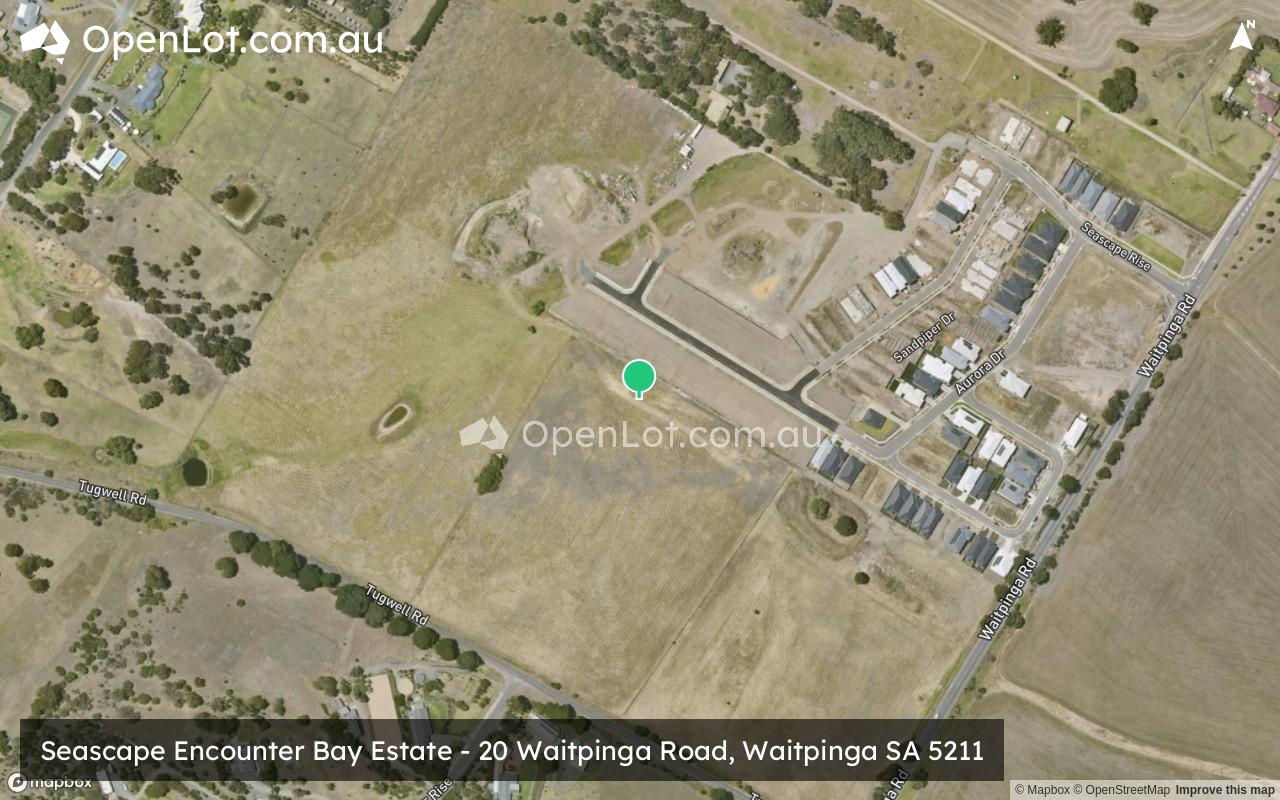 Satellite image for Seascape Encounter Bay Estate - 20 Waitpinga Road, Waitpinga SA 5211