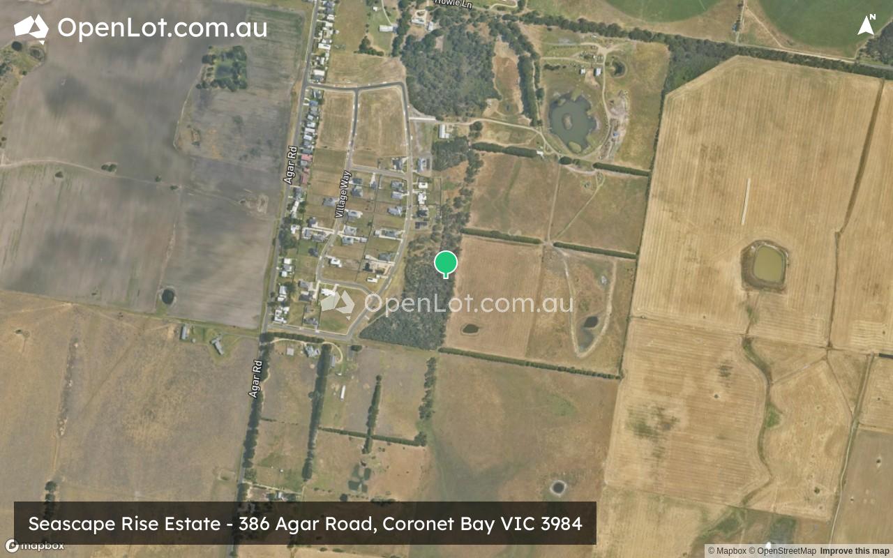 Satellite image for Seascape Rise Estate - 386 Agar Road, Coronet Bay VIC 3984