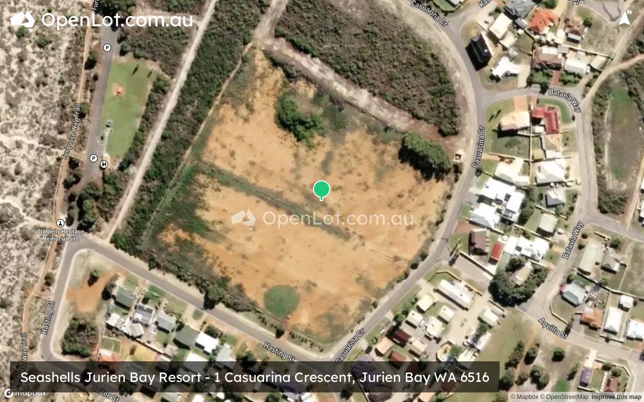 Satellite image for Seashells Jurien Bay Resort - 1 Casuarina Crescent, Jurien Bay WA 6516