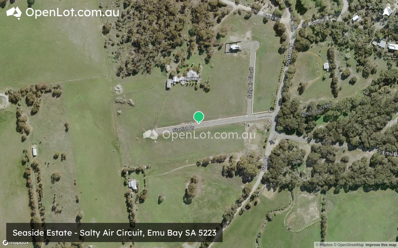Satellite image for Seaside Estate - Salty Air Circuit, Emu Bay SA 5223