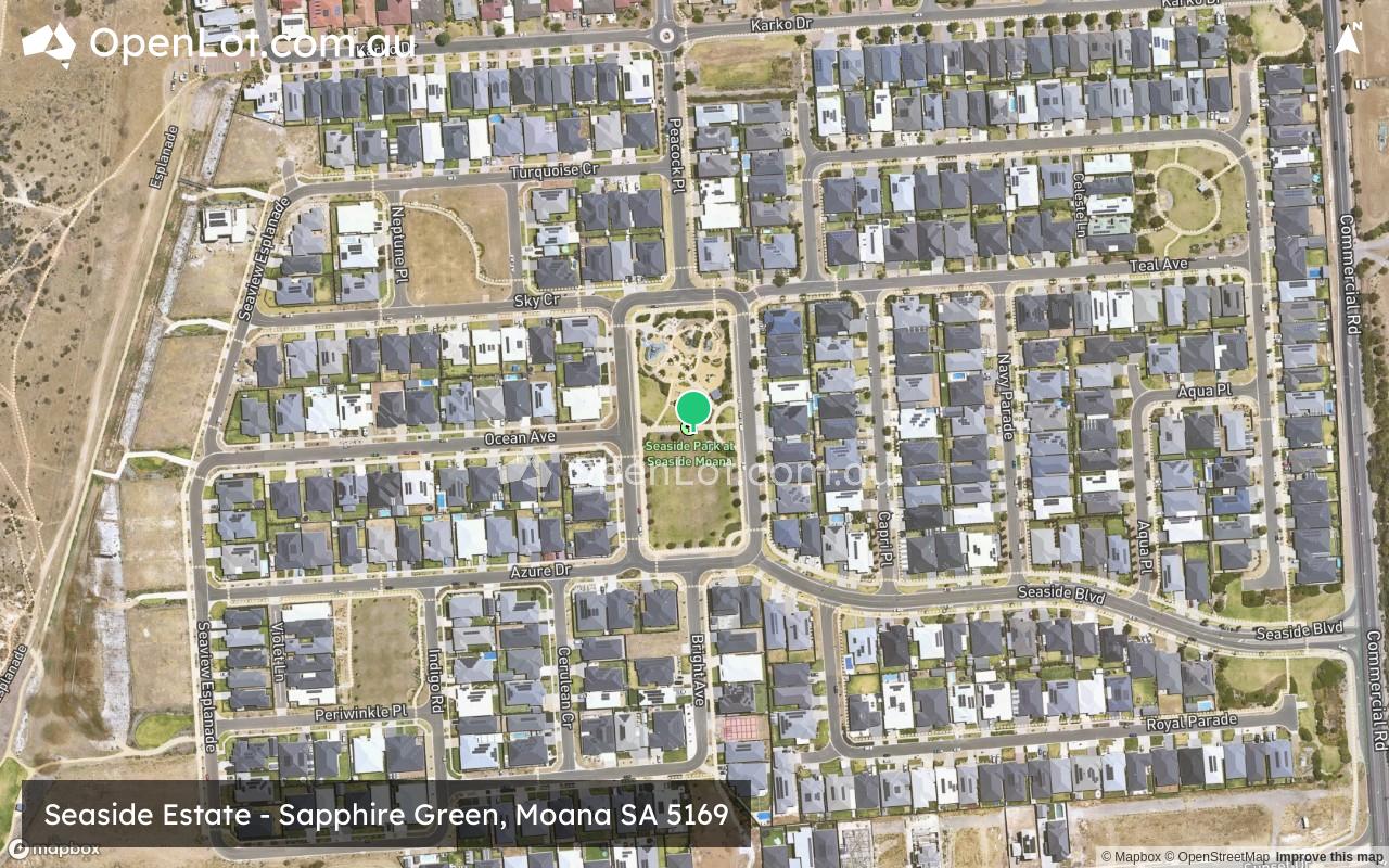 Satellite image for Seaside Estate - Sapphire Green, Moana SA 5169