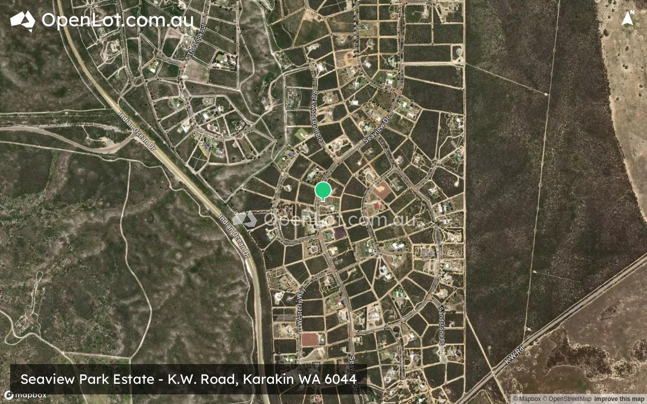 Satellite image for Seaview Park Estate - K.W. Road, Karakin WA 6044