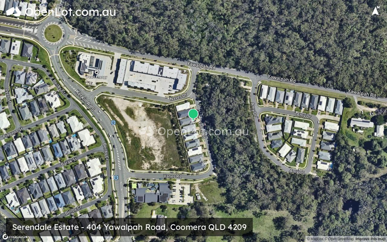 Satellite image for Serendale Estate - 404 Yawalpah Road, Coomera QLD 4209