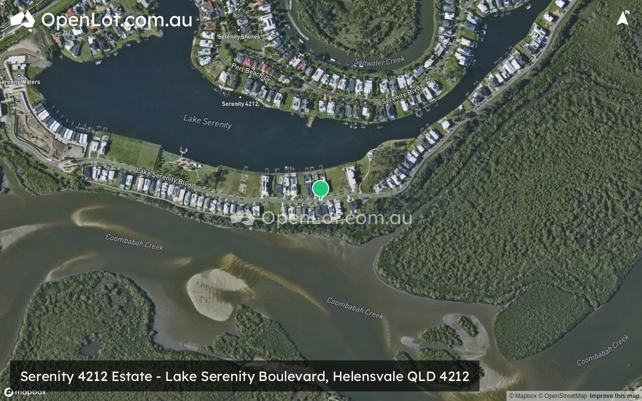 Satellite image for Serenity 4212 Estate - Lake Serenity Boulevard, Helensvale QLD 4212