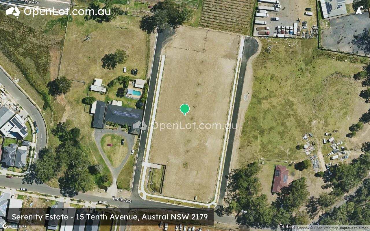Satellite image for Serenity Estate - 15 Tenth Avenue, Austral NSW 2179
