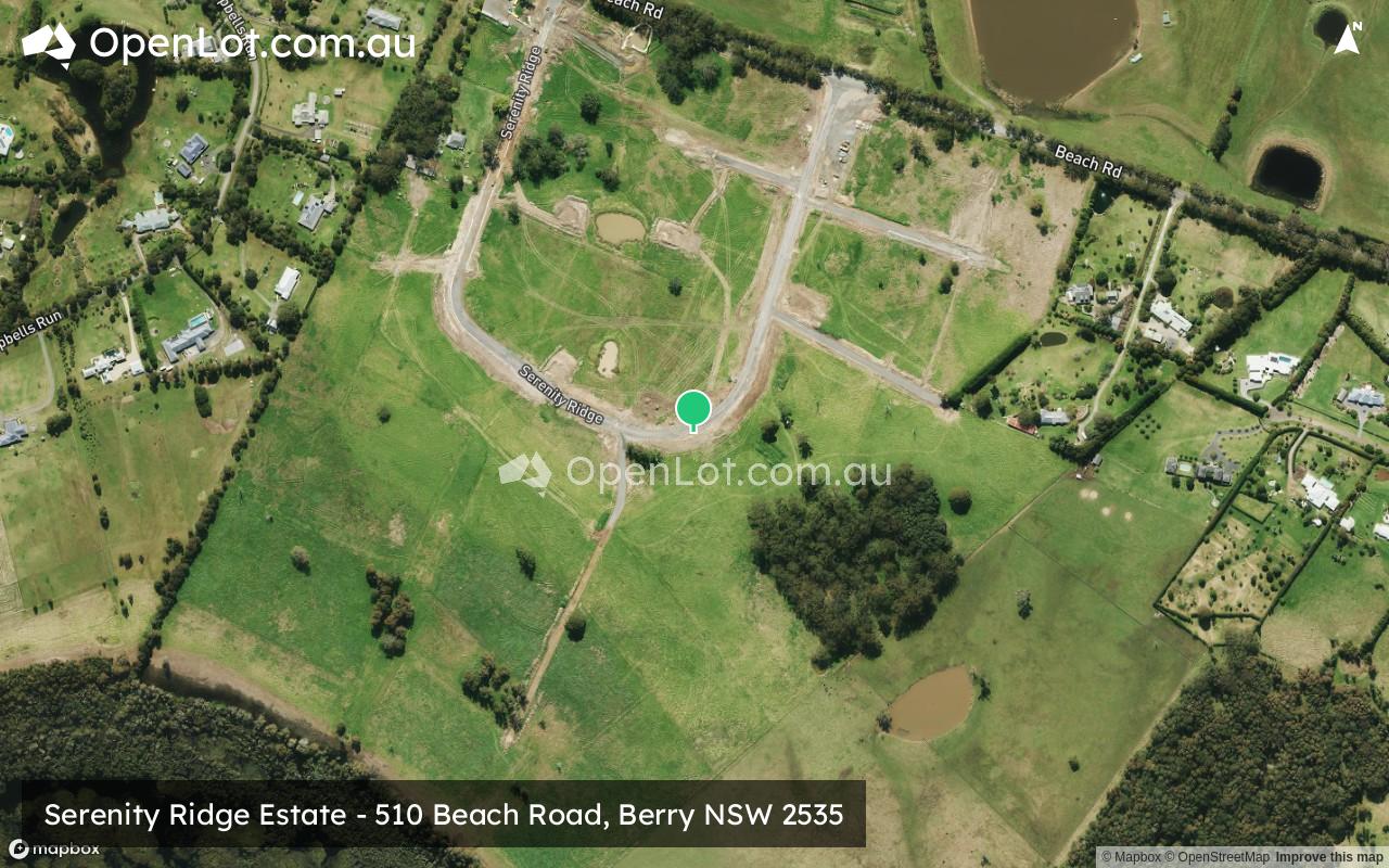 Satellite image for Serenity Ridge Estate - 510 Beach Road, Berry NSW 2535