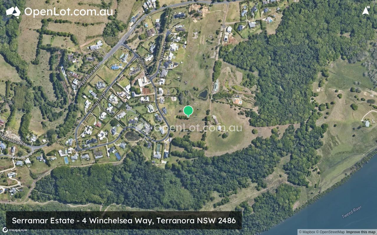 Satellite image for Serramar Estate - 4 Winchelsea Way, Terranora NSW 2486