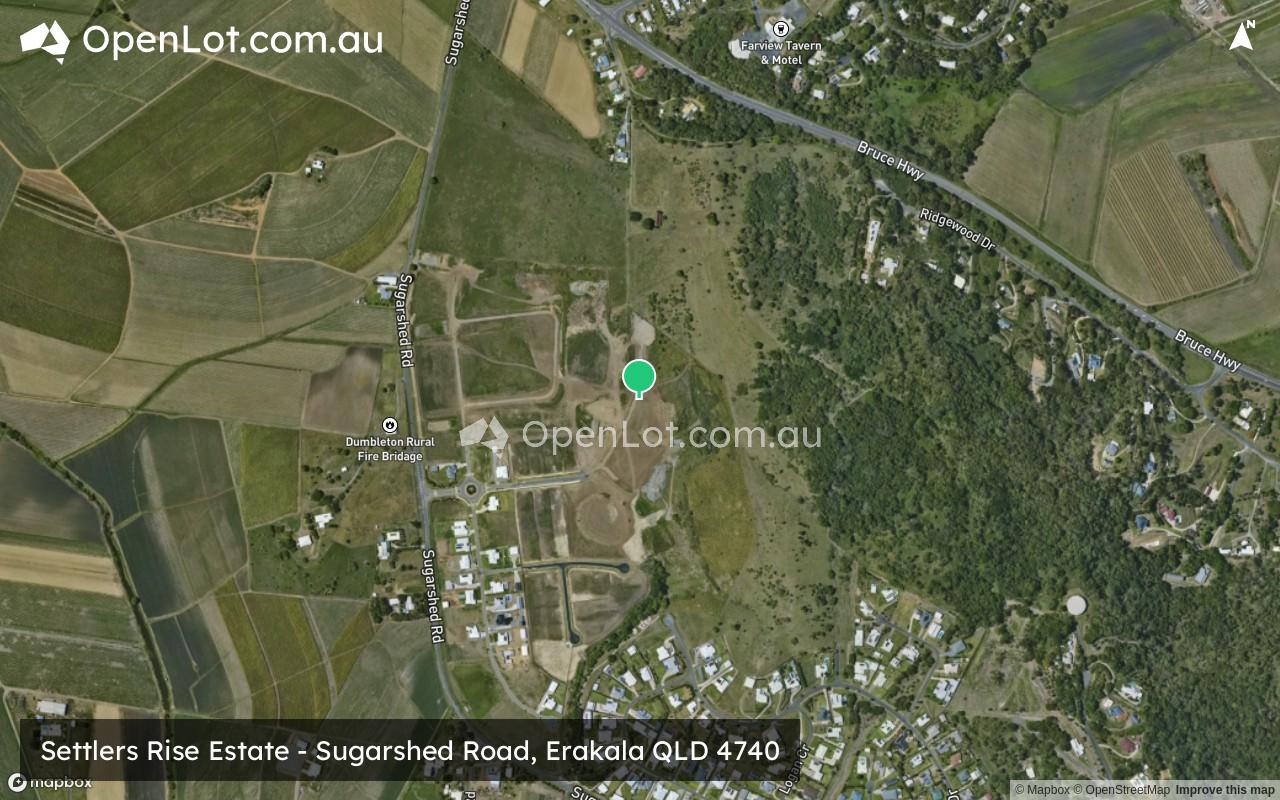 Satellite image for Settlers Rise Estate - Sugarshed Road, Erakala QLD 4740
