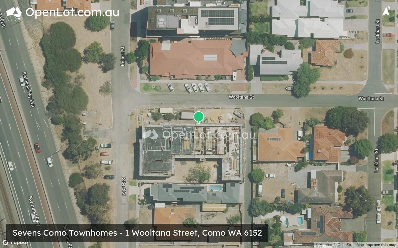 Satellite image for Sevens Como Townhomes - 1 Wooltana Street, Como WA 6152