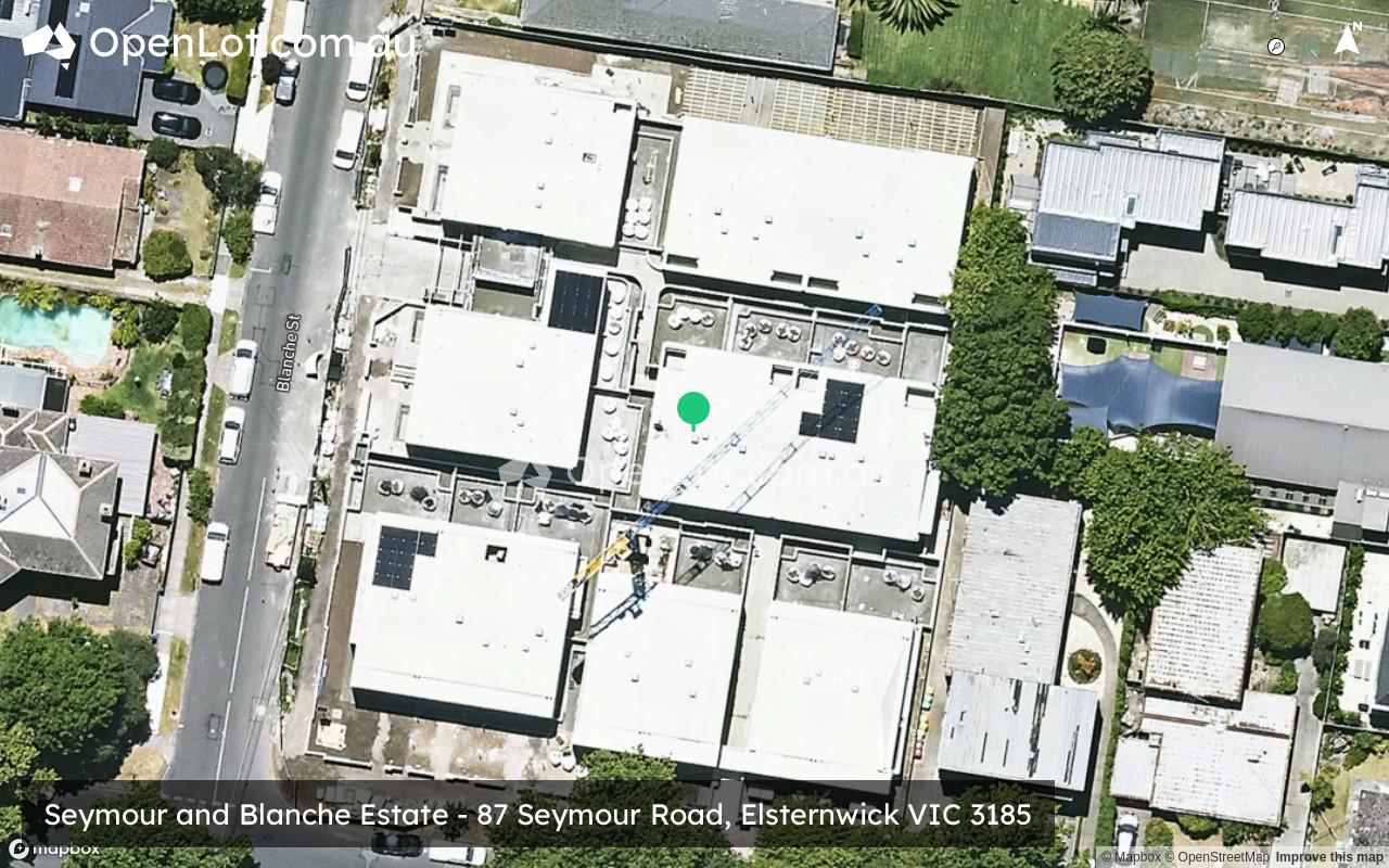 Satellite image for Seymour and Blanche Estate - 87 Seymour Road, Elsternwick VIC 3185