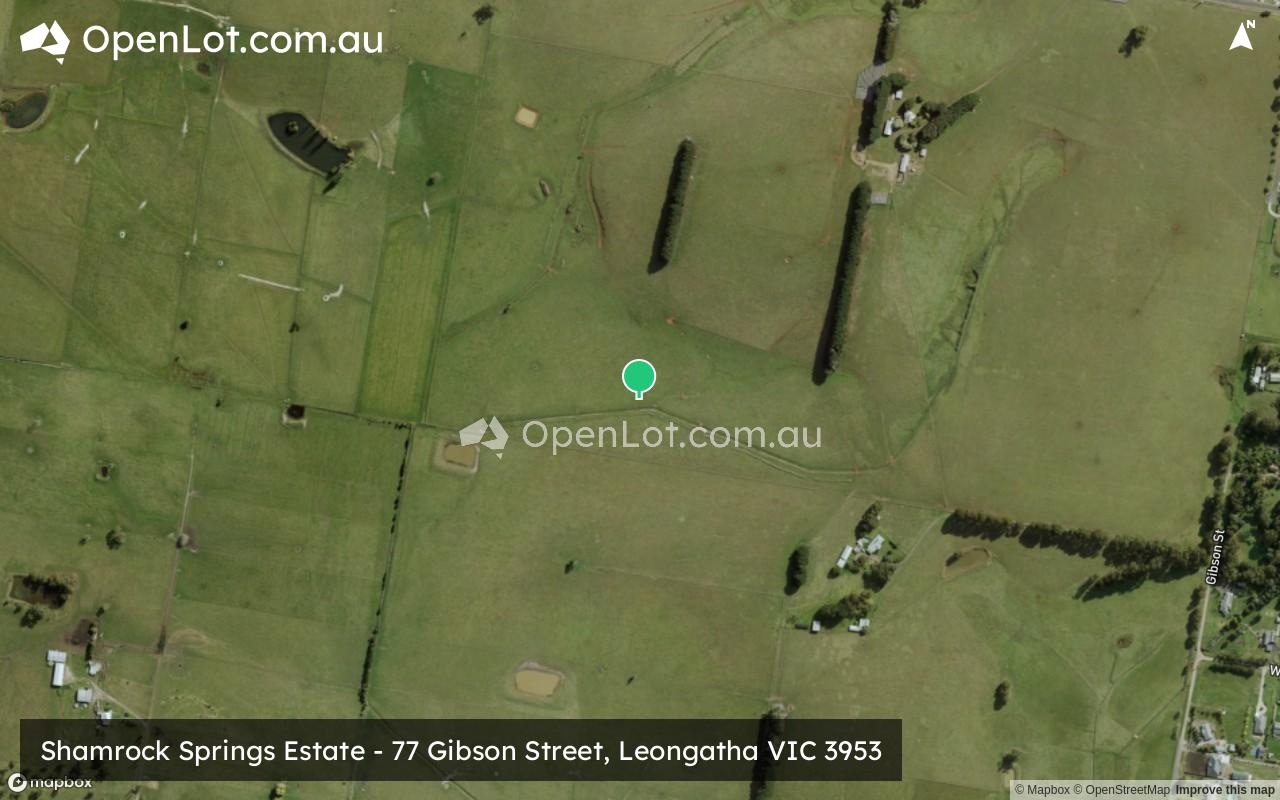 Satellite image for Shamrock Springs Estate - 77 Gibson Street, Leongatha VIC 3953