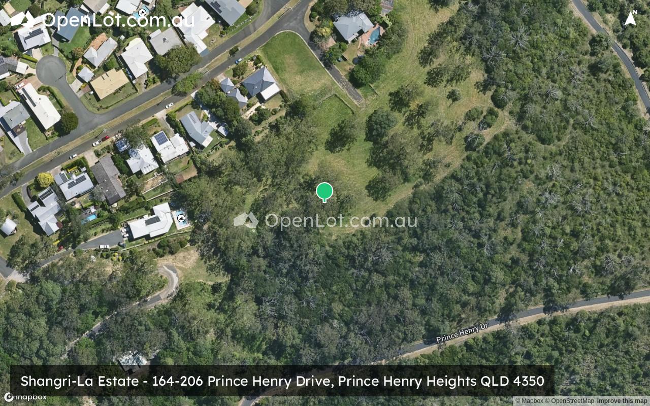 Satellite image for Shangri-La Estate - 164-206 Prince Henry Drive, Prince Henry Heights QLD 4350