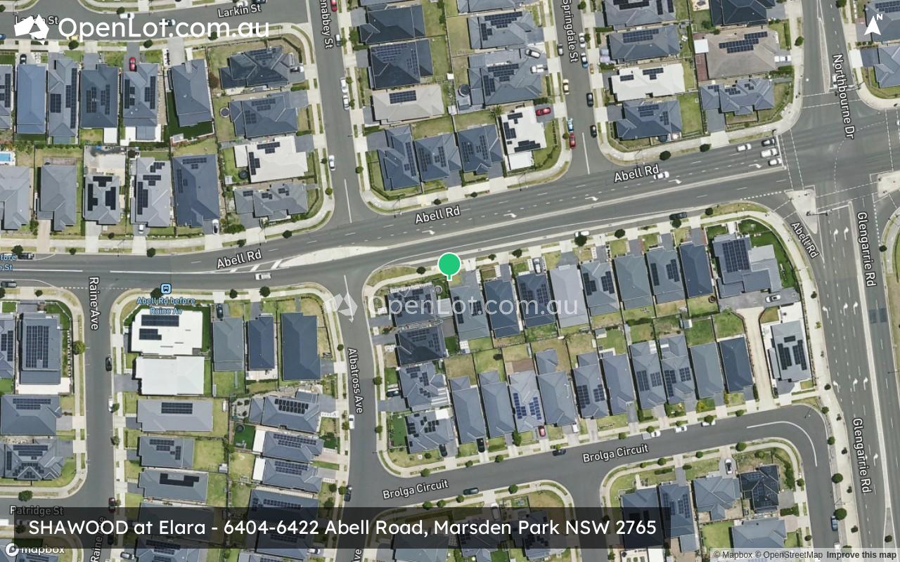 Satellite image for SHAWOOD at Elara - 6404-6422 Abell Road, Marsden Park NSW 2765