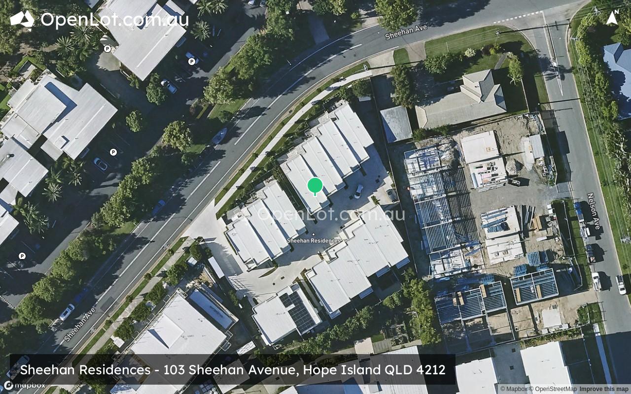 Satellite image for Sheehan Residences - 103 Sheehan Avenue, Hope Island QLD 4212