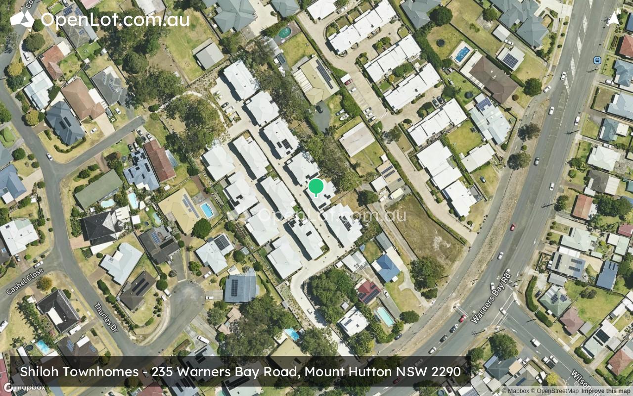 Satellite image for Shiloh Townhomes - 235 Warners Bay Road, Mount Hutton NSW 2290