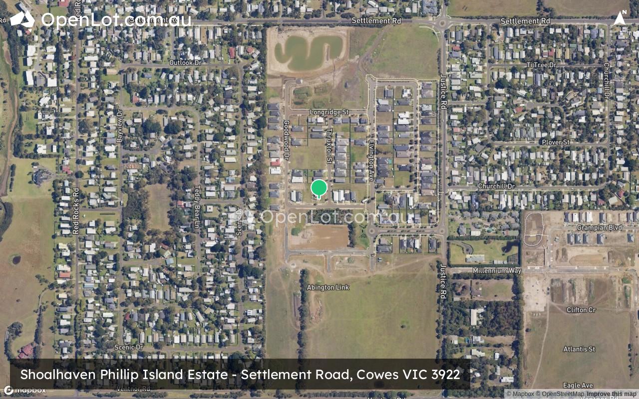 Satellite image for Shoalhaven Phillip Island Estate - Settlement Road, Cowes VIC 3922