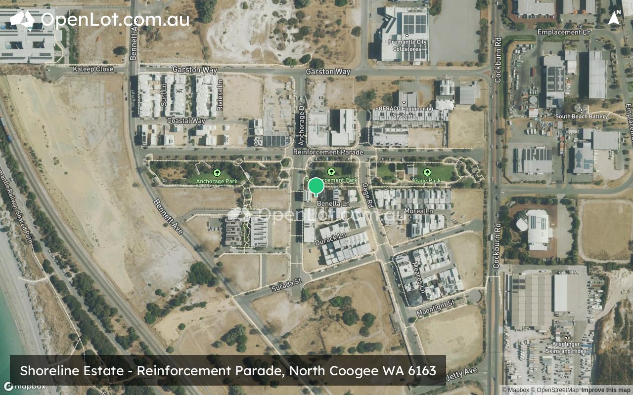 Satellite image for Shoreline Estate - Reinforcement Parade, North Coogee WA 6163