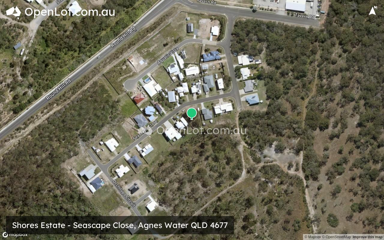 Satellite image for Shores Estate - Seascape Close, Agnes Water QLD 4677