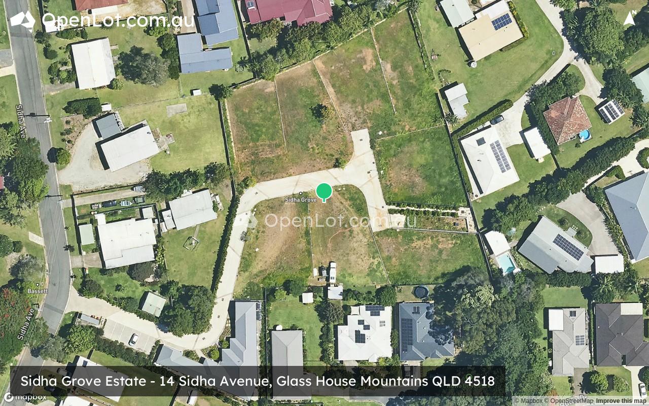 Satellite image for Sidha Grove Estate - 14 Sidha Avenue, Glass House Mountains QLD 4518