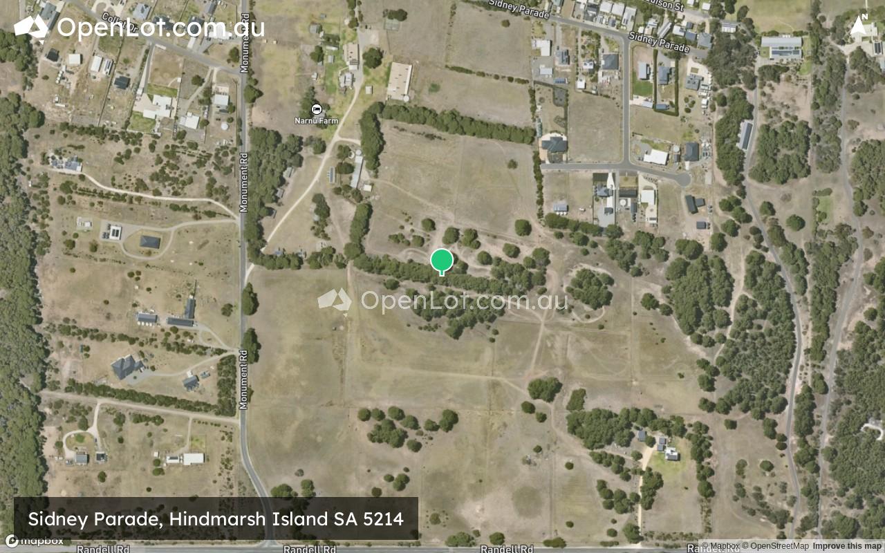 Satellite image for Sidney Parade, Hindmarsh Island SA 5214
