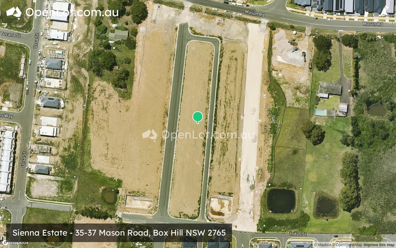 Satellite image for Luxus Estate at The Water Lane - 35-37 Mason Road, Box Hill NSW 2765