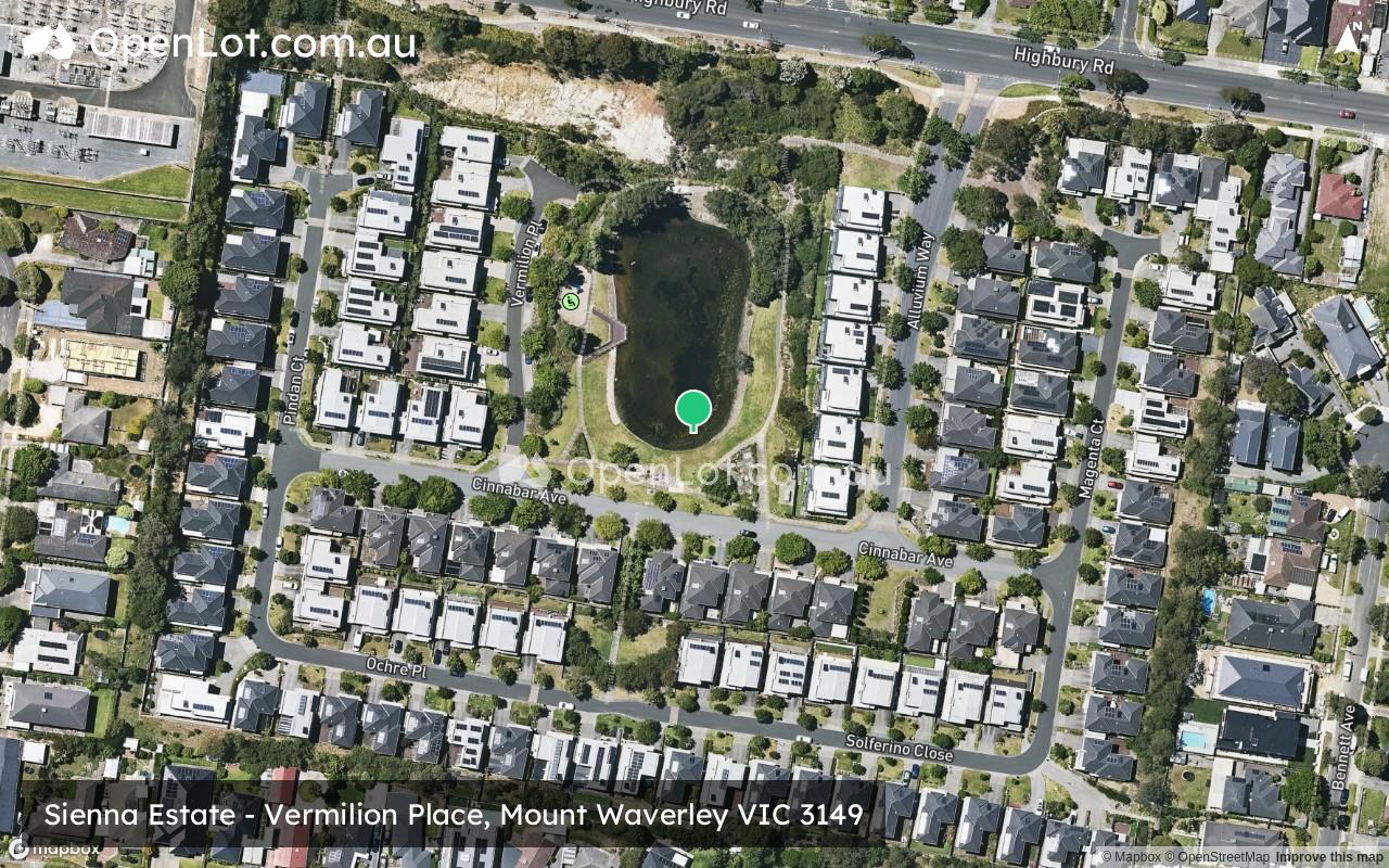 Satellite image for Sienna Estate - Vermilion Place, Mount Waverley VIC 3149