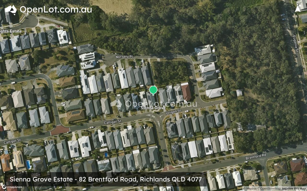 Satellite image for Sienna Grove Estate - 82 Brentford Road, Richlands QLD 4077