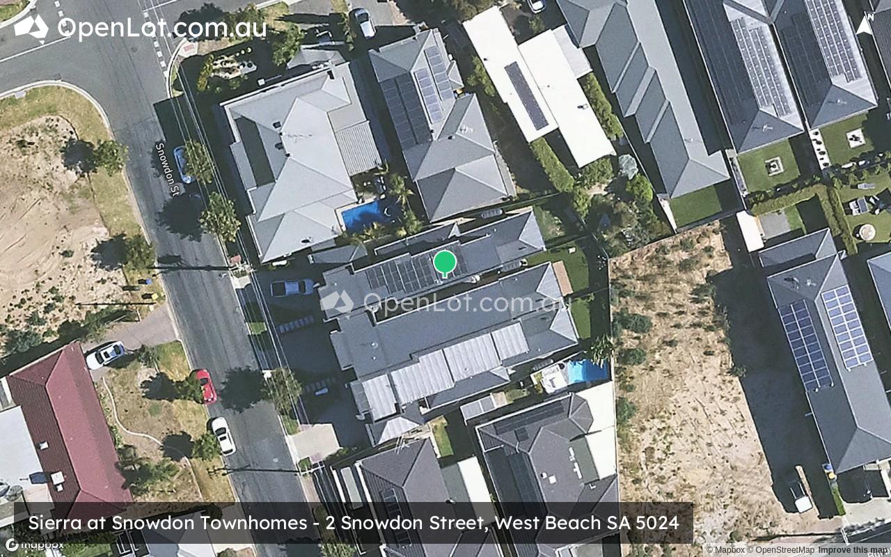 Satellite image for Sierra at Snowdon Townhomes - 2 Snowdon Street, West Beach SA 5024