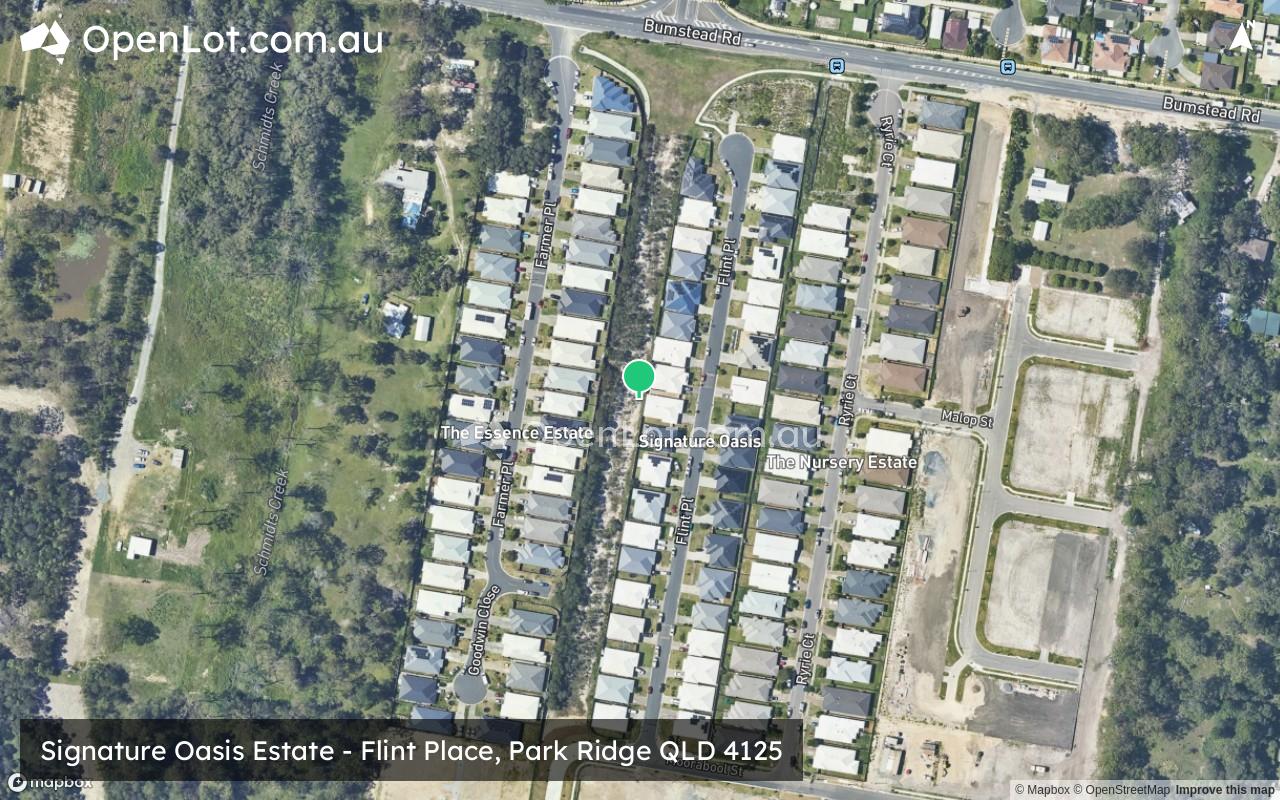 Satellite image for Signature Oasis Estate - Flint Place, Park Ridge QLD 4125