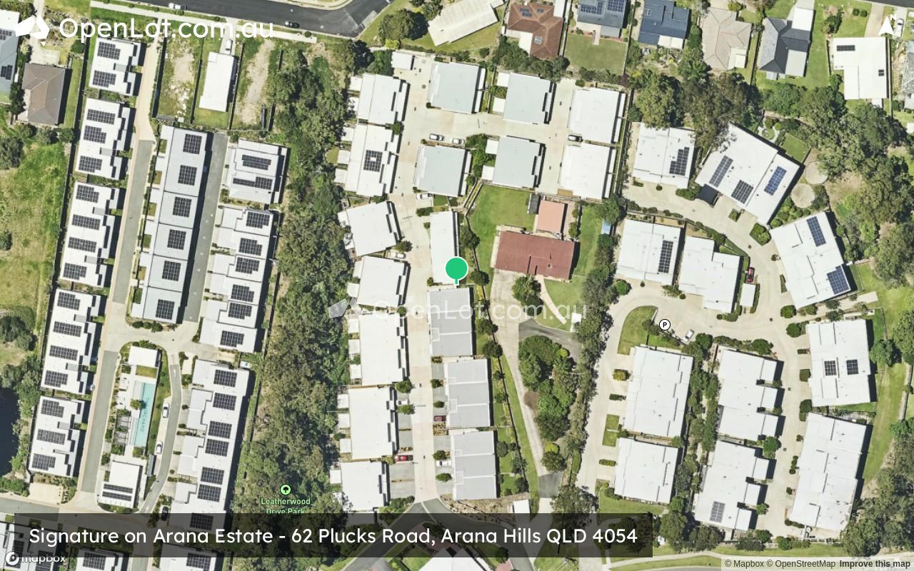 Satellite image for Signature on Arana Estate - 62 Plucks Road, Arana Hills QLD 4054