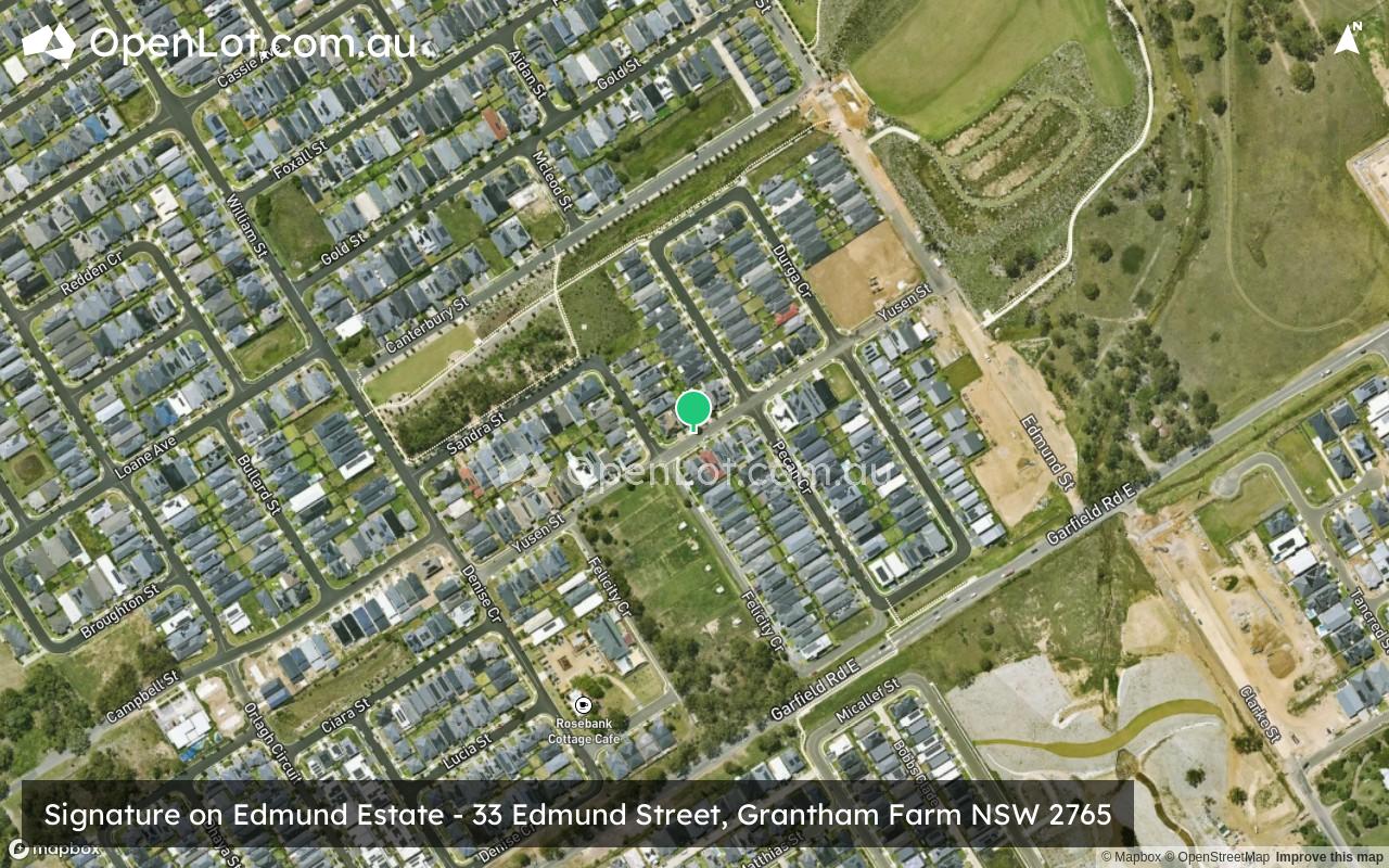 Satellite image for Signature on Edmund Estate - 33 Edmund Street, Grantham Farm NSW 2765