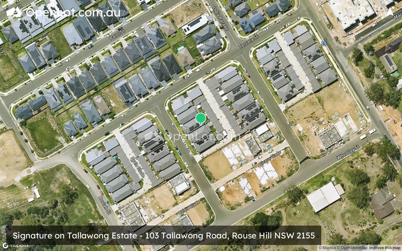Satellite image for Signature on Tallawong Estate - 103 Tallawong Road, Rouse Hill NSW 2155