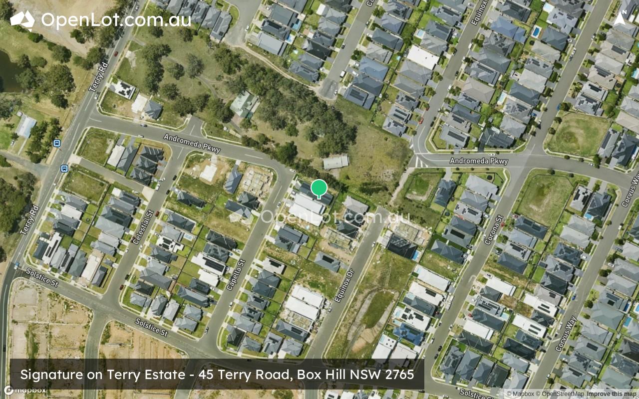 Satellite image for Signature on Terry Estate - 45 Terry Road, Box Hill NSW 2765