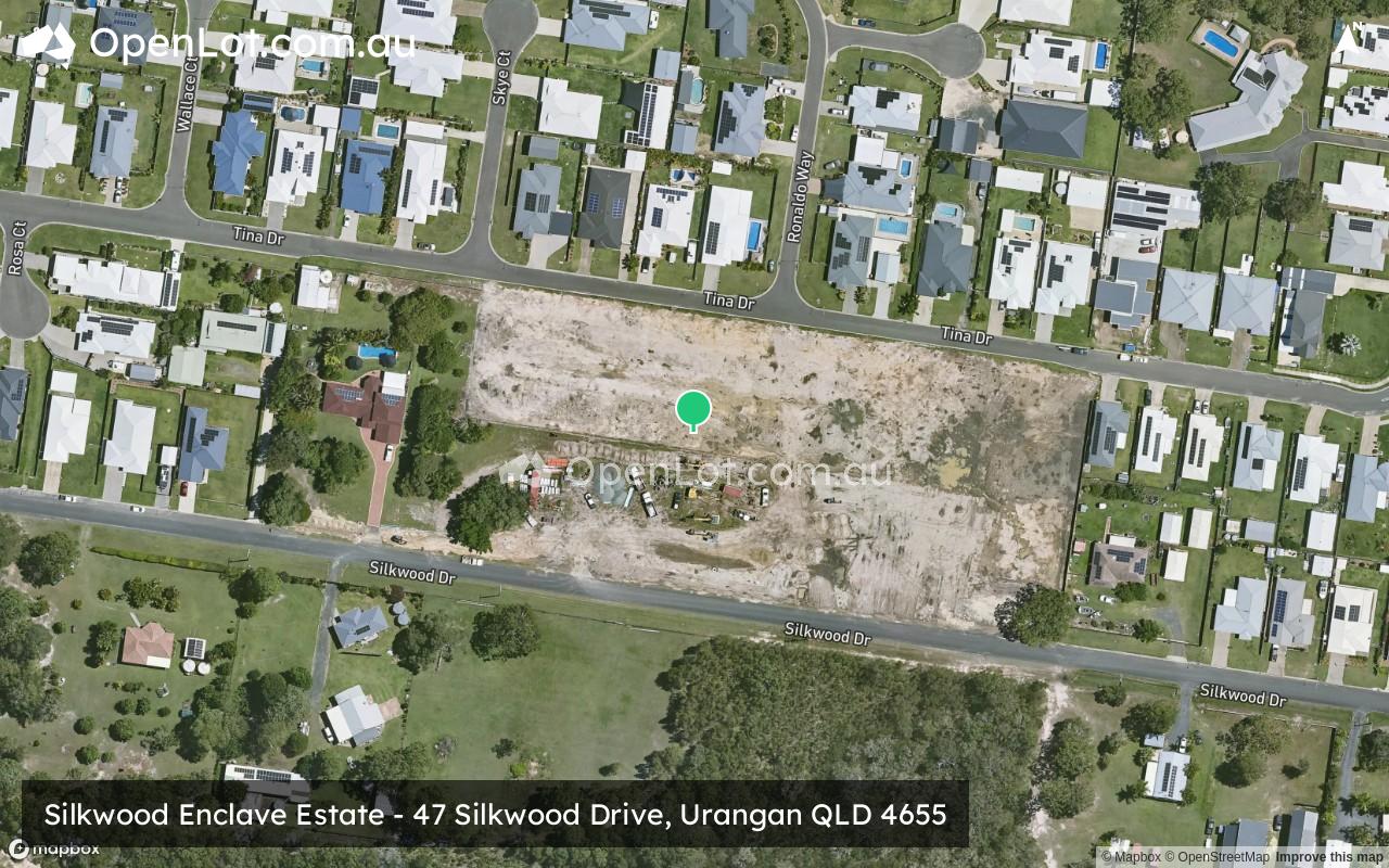 Satellite image for Silkwood Enclave Estate - 47 Silkwood Drive, Urangan QLD 4655