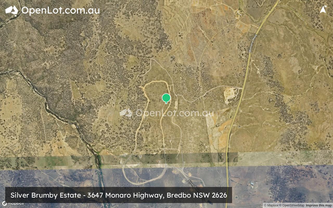 Satellite image for Silver Brumby Estate - 3647 Monaro Highway, Bredbo NSW 2626