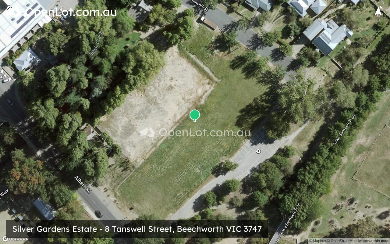 Satellite image for Silver Gardens Estate - 8 Tanswell Street, Beechworth VIC 3747