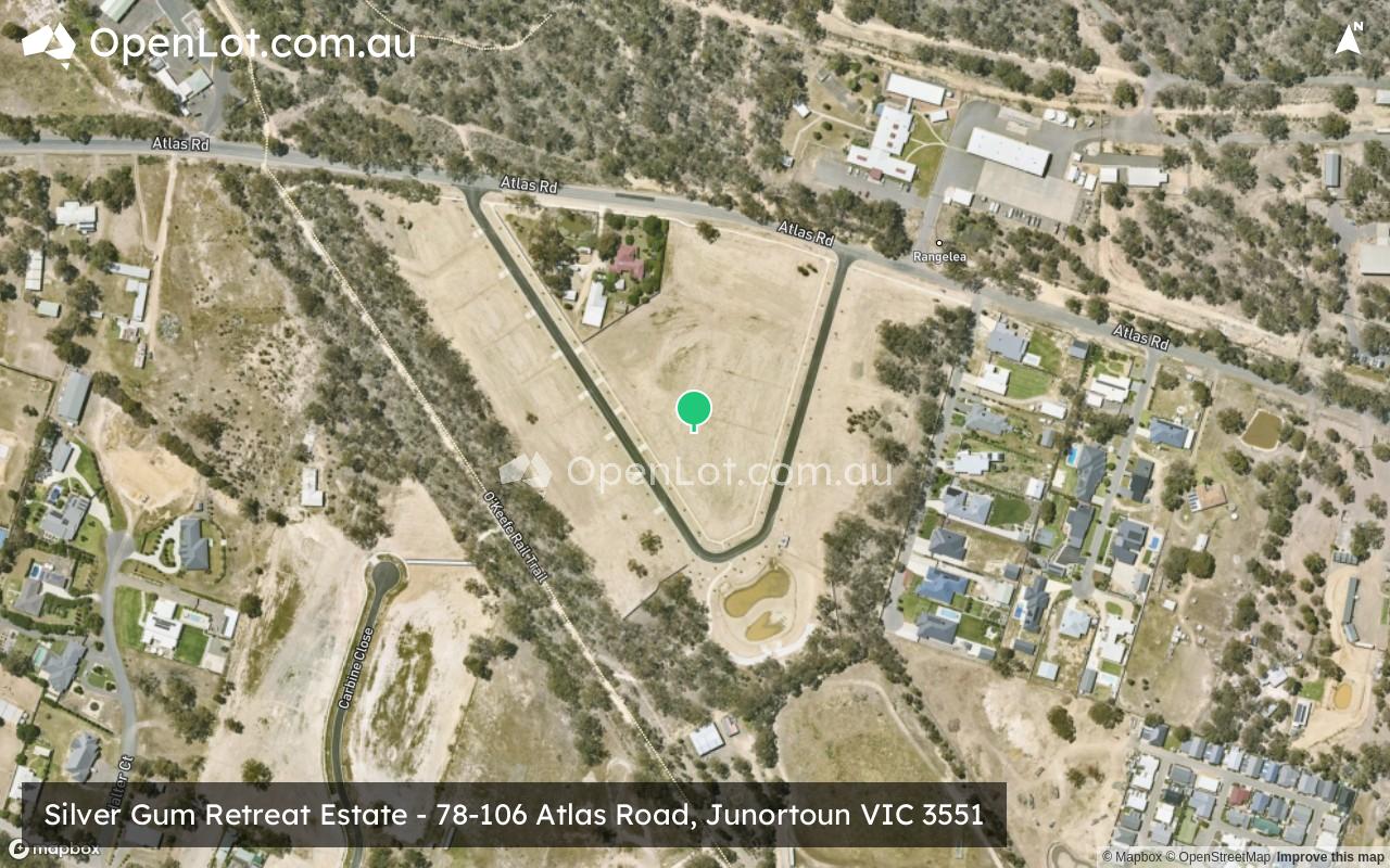 Satellite image for Silver Gum Retreat Estate - 78-106 Atlas Road, Junortoun VIC 3551