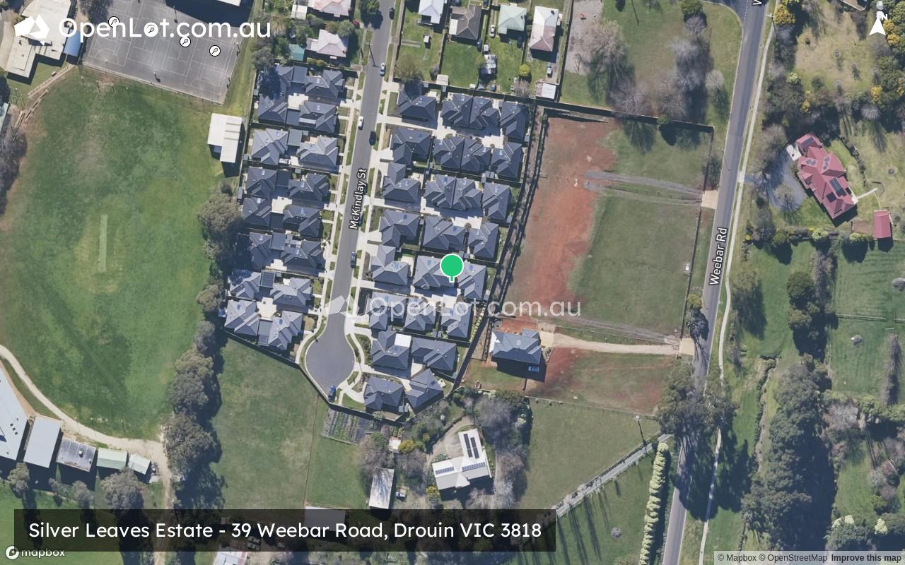 Satellite image for Silver Leaves Estate - 39 Weebar Road, Drouin VIC 3818