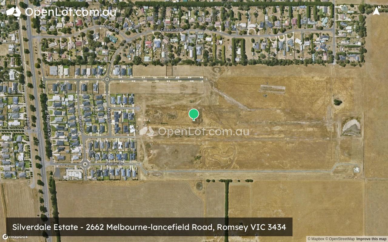 Satellite image for Silverdale Estate - 2662 Melbourne-lancefield Road, Romsey VIC 3434