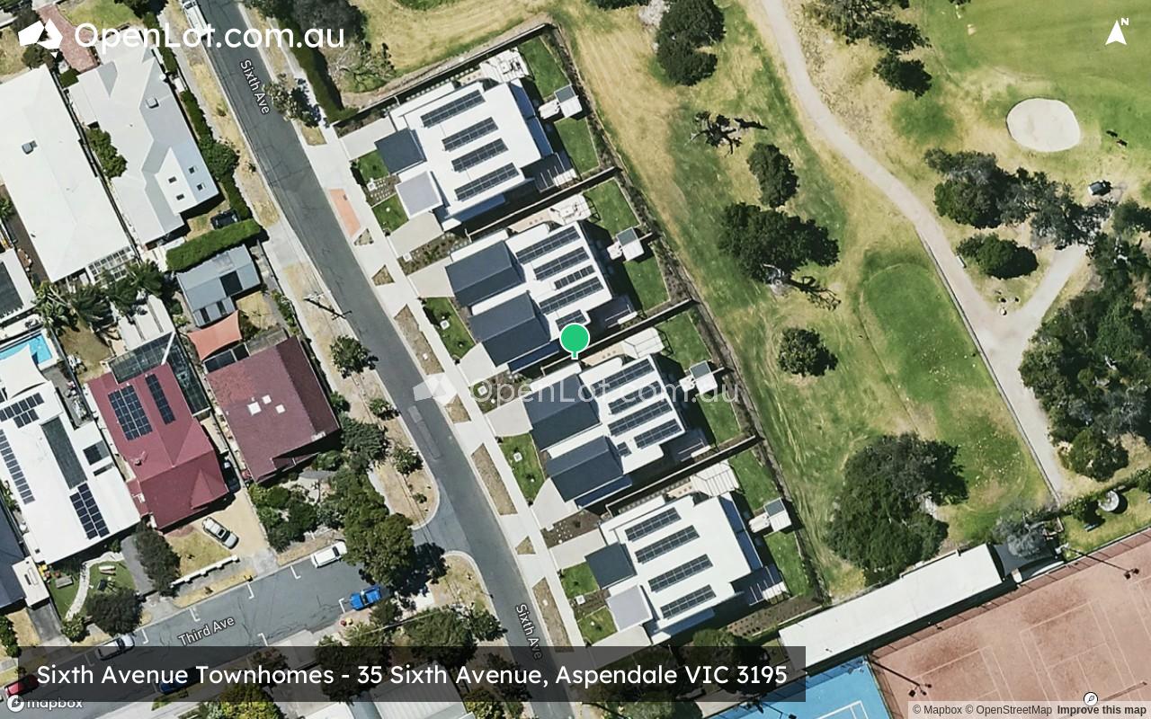 Satellite image for Sixth Avenue Townhomes - 35 Sixth Avenue, Aspendale VIC 3195