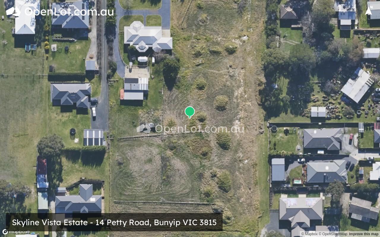 Satellite image for Skyline Vista Estate - 14 Petty Road, Bunyip VIC 3815